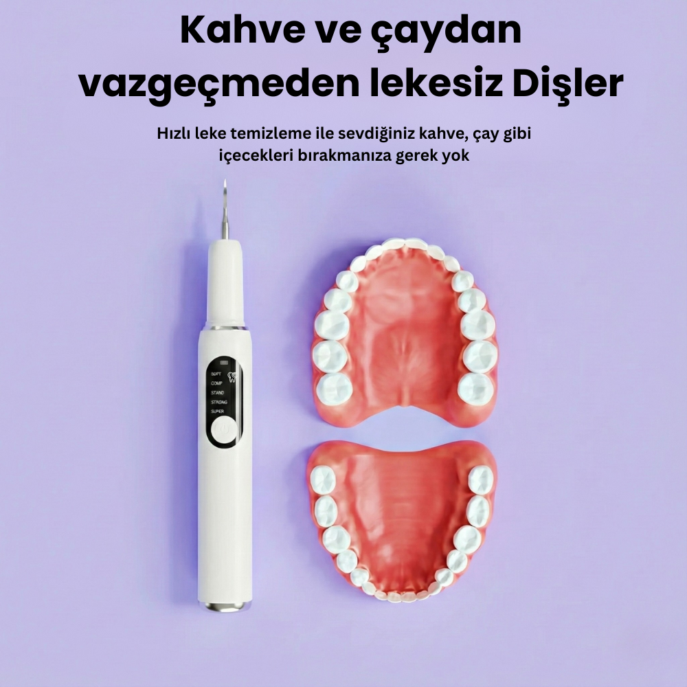 Ultrasonik Diş Temizleyici | Evde Kolay ve Güvenli Diş Taşı ve Leke Temizliği