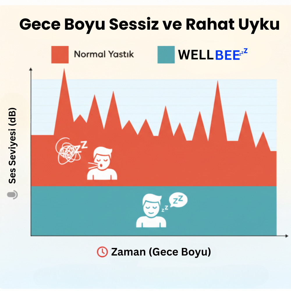 Ortopedik Horlama Azaltıcı Yastık | Doğru Uyku Pozisyonu ile Horlamayı Azaltır