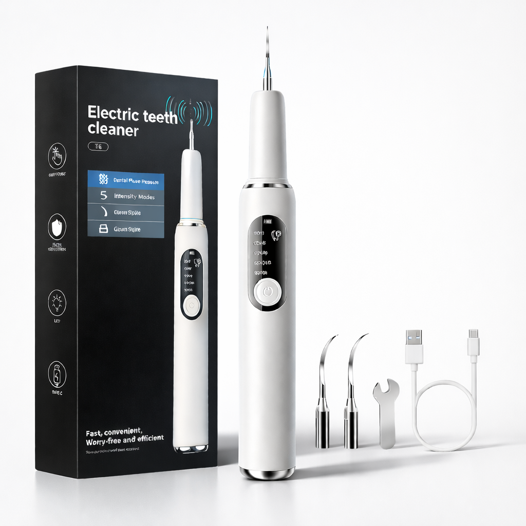 Ultrasonik Diş Temizleyici |  Evde Kolay ve Güvenli Diş Taşı ve Leke Temizliği