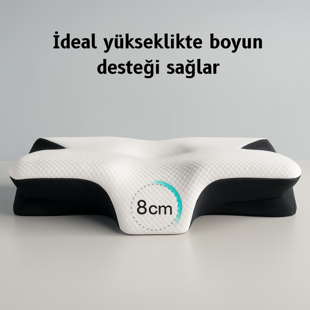 Ortopedik Rahat Uyku Yastığı | Baş ve Boyun Ağrısız sabahlar için