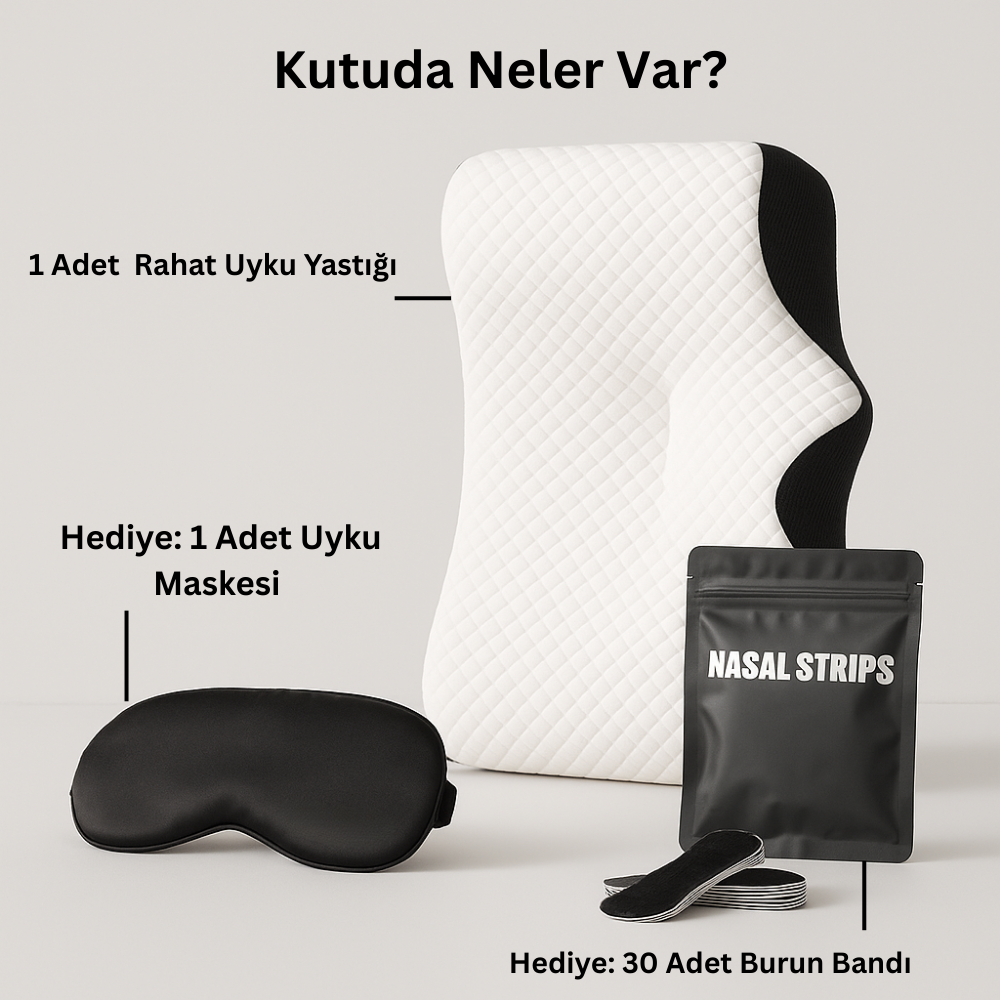 Ortopedik Rahat Uyku Yastığı | Baş ve Boyun Ağrısız sabahlar için