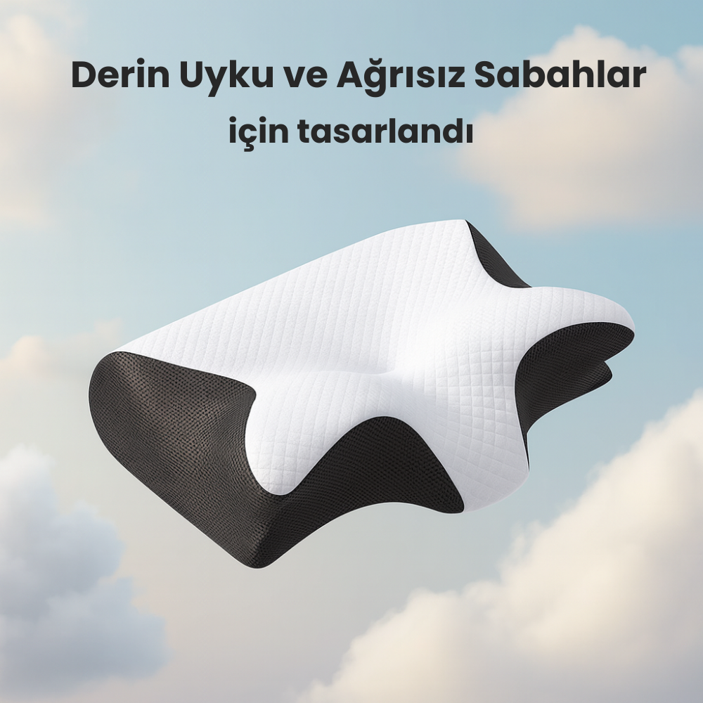 Ortopedik Rahat Uyku Yastığı | Baş ve Boyun Ağrısız sabahlar için
