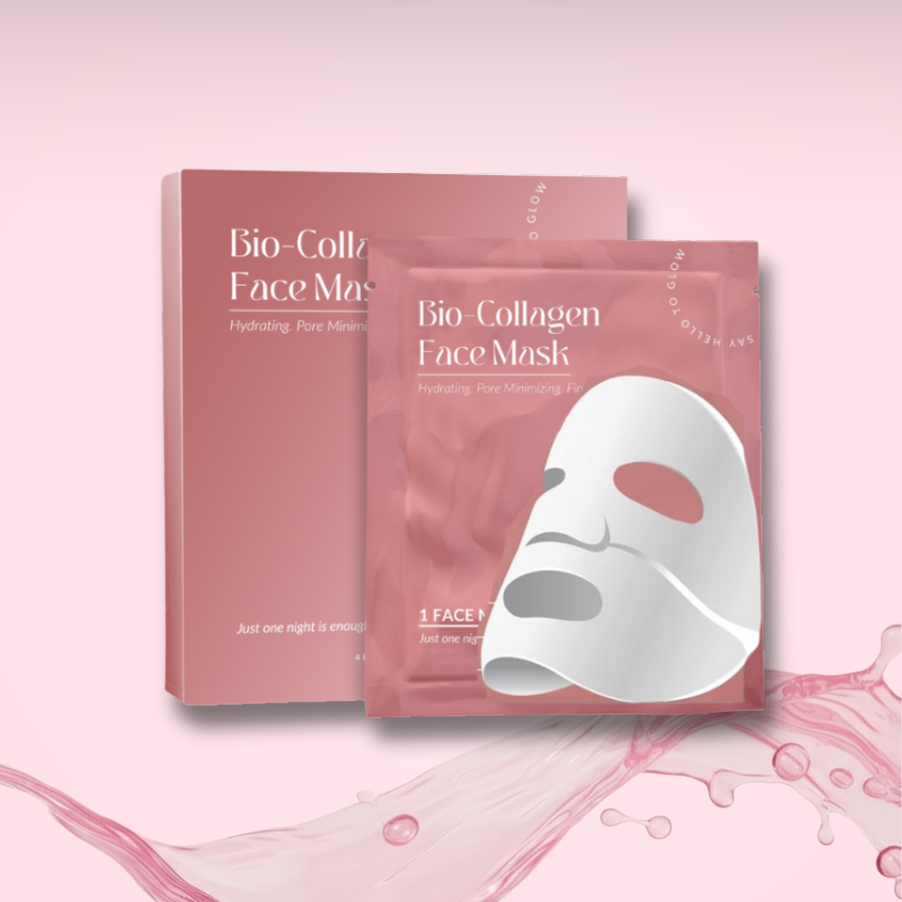 Bio Kolajen Maske | Makyajsız Parlak & Canlı Cilt