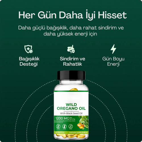 Kekik ve Çörek Otu Yağı birleşimi 30 Softgel | 1200mg
