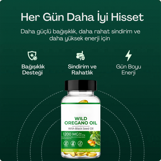 Kekik Yağı 30 Softgel | 1200mg