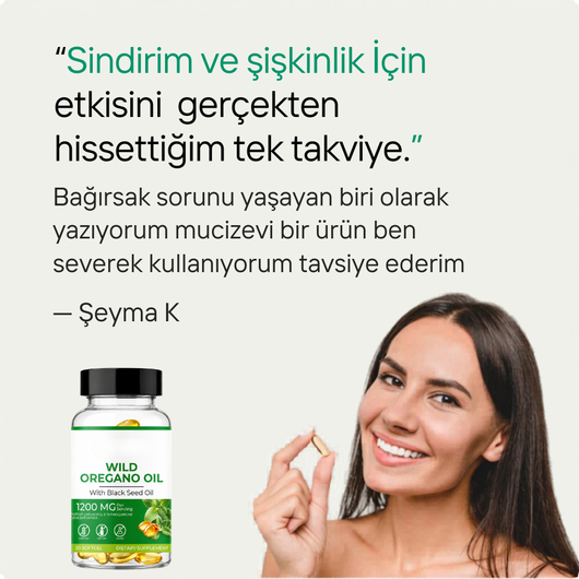 Kekik Yağı 30 Softgel | 1200mg